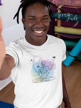 Load image into Gallery viewer, Lotus Pose, Baddha Konasana, Bhadrasana, yoga tee, yoga t-shirt, yogi, yogi t-shirt, Bound Angle Pose, Throne Pose, Butterfly Pose, Cobbler's Pose