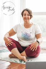 Load image into Gallery viewer, Lotus Pose, Baddha Konasana, Bhadrasana, yoga tee, yoga t-shirt, yogi, yogi t-shirt, Bound Angle Pose, Throne Pose, Butterfly Pose, Cobbler's Pose