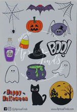 Load image into Gallery viewer, Hand drawn Halloween Stickers
