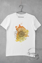 Load image into Gallery viewer, Sunflower Tshirt, Sunflower Tee, Sunflower, Summer Shirt, Sunflower T-Shirt
