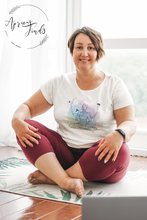 Load image into Gallery viewer, Lotus Pose, Baddha Konasana, Bhadrasana, yoga tee, yoga t-shirt, yogi, yogi t-shirt, Bound Angle Pose, Throne Pose, Butterfly Pose, Cobbler&#39;s Pose
