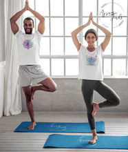 Load image into Gallery viewer, Lotus Pose, Baddha Konasana, Bhadrasana, yoga tee, yoga t-shirt, yogi, yogi t-shirt, Bound Angle Pose, Throne Pose, Butterfly Pose, Cobbler&#39;s Pose
